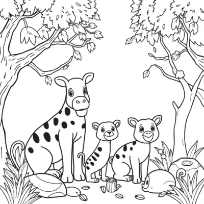 Coloring Book: Zoo Animals Coloring Pages for Kids