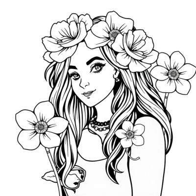 Coloring Book for Girls Aged 12 and Up