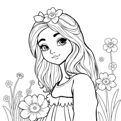 Printable Girls’ Coloring Pages Pack