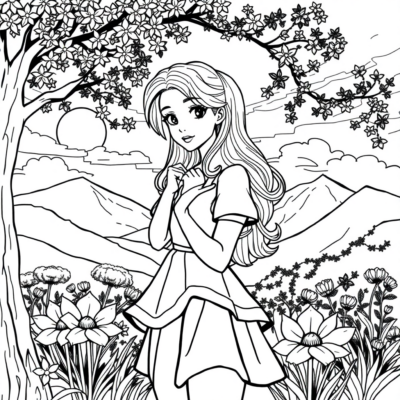 Coloring Book: Printables for Girls