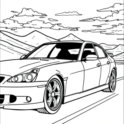 Printable Car Coloring Pages
