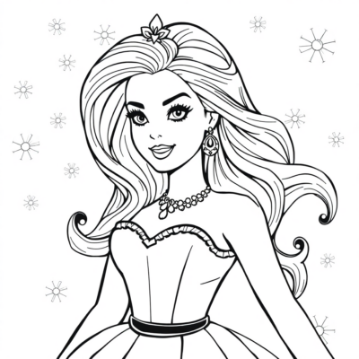 Barbie Printable Coloring Pages