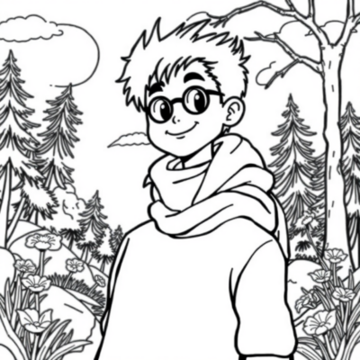 Coloring Book: Printable Coloring Pages for Boys