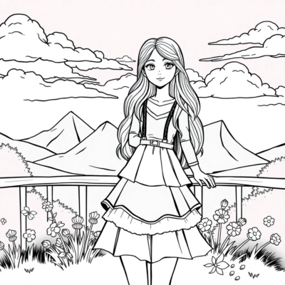 Pretty Pages: Printable Coloring Fun for Girls