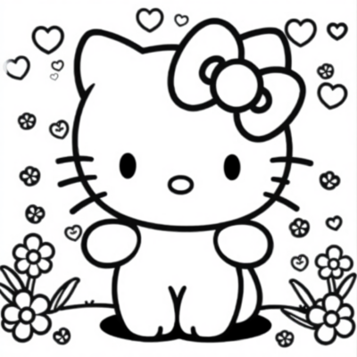 Sanrio Hello Hello Kitty Kuromi Coloring Book