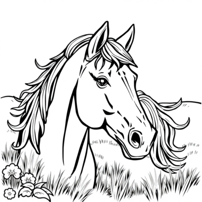 Printable Horse Coloring Pages