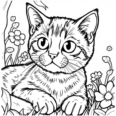 Printable Coloring Pages Kittens