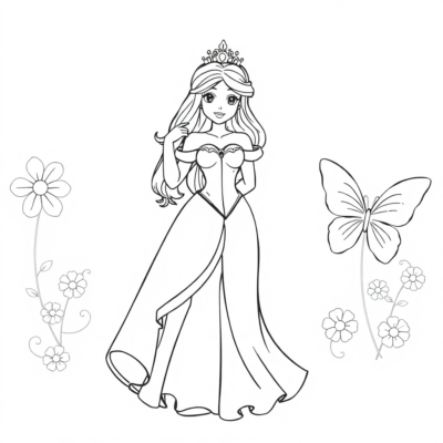 Printable Princess Coloring Pages