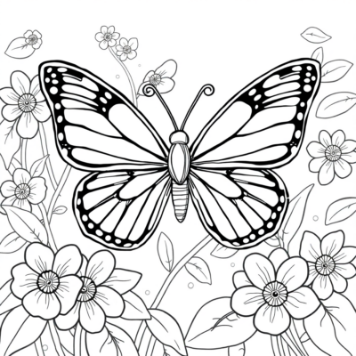 Printable Coloring Pages Butterflies