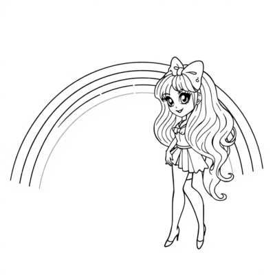 Rainbow High Coloring Pages