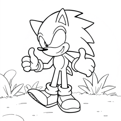 Sonic Printable Coloring Pages