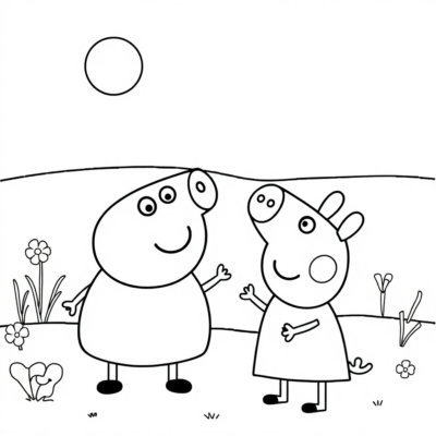 Peppa Pig Printable Coloring Pages