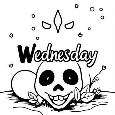 Printable Coloring Pages Wednesday