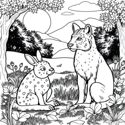 Coloring Book: Printable Animal Coloring Pages