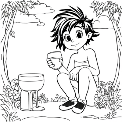Coloring Book: Coloring Pages for Alcohol Markers for Kids