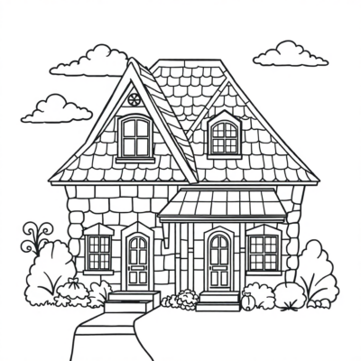 Coloring Book House