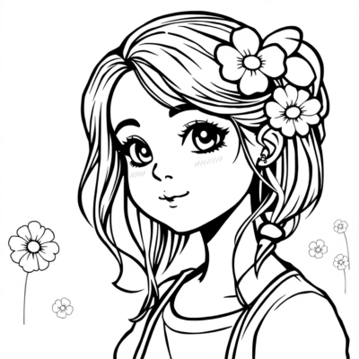 Girls’ Fun Coloring Pages