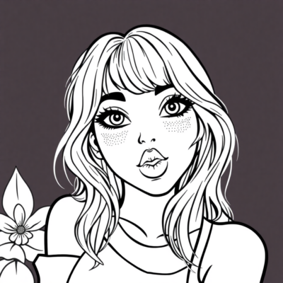 Tumblr Girls Coloring Pages for Printing