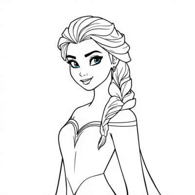 Printable Elsa Coloring Pages