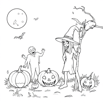 Printable Halloween Coloring Pages