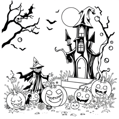 Spooky Halloween Coloring Fun for Kids