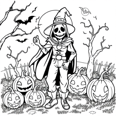 Spooky Halloween Kids Coloring Adventure