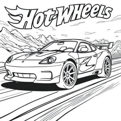 Hot Wheels Coloring Pages