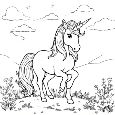 Coloring Book: Unicorn Coloring Pages for Kids