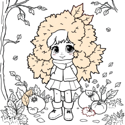 Coloring Book: Autumn Coloring Pages