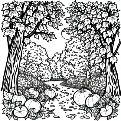 Fall Fun Coloring Book for Kids