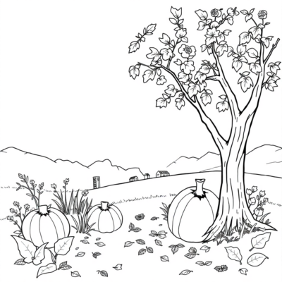 Autumn Fun: Kids’ Fall Coloring Book