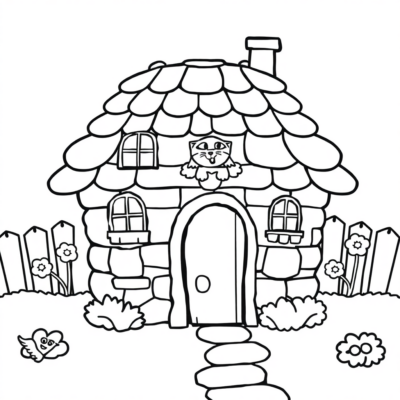 Gabi’s Cozy Cat Cottage Coloring Book