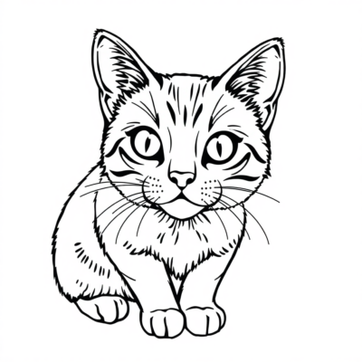 Cute Kitty Coloring Fun