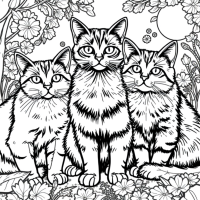 Coloring Book Kittens