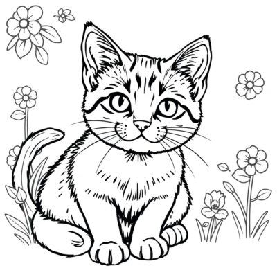 Coloring Book: Cat Coloring Pages