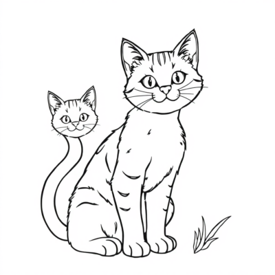 Coloring Book: Cat Coloring Pages for Kids