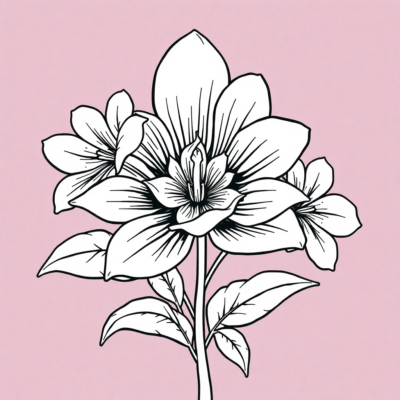 Coloring Book: Flower Coloring Pages