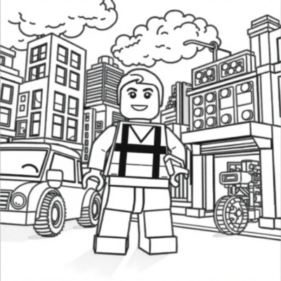 Lego City Coloring Books