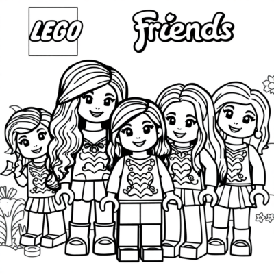 Lego Friends Coloring Book