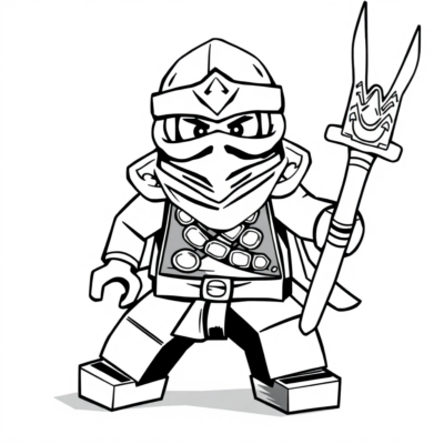 Lego Ninjago Coloring Book Golden Ninja