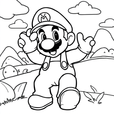 Coloring Book: Mario Coloring Pages