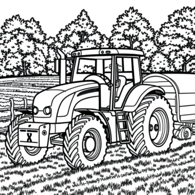 Coloring Book: Agricultural Machines