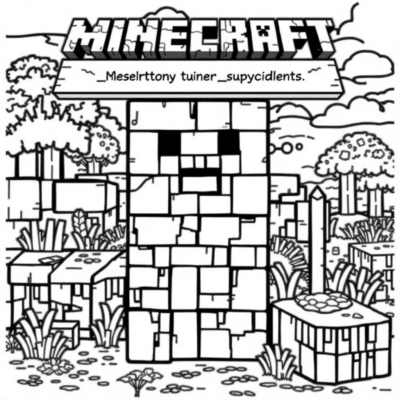 Minecraft Coloring Pages for Printing