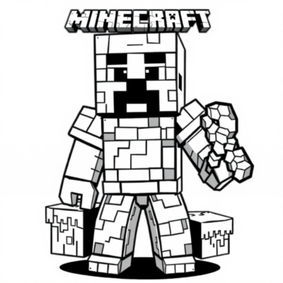 Coloring Book: Printable Minecraft Coloring Pages