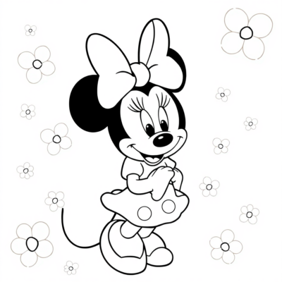 Minnie Mouse Coloring Pages