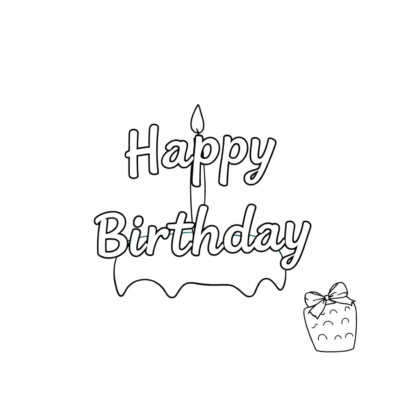 Birthday Coloring Pages