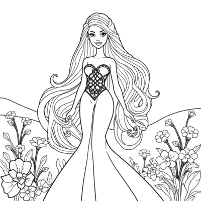 Coloring Book: Online Coloring Pages for Children – Barbie