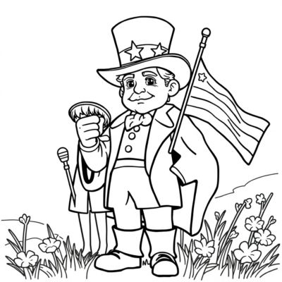 Coloring Book: Patriotic Coloring Pages for Kids