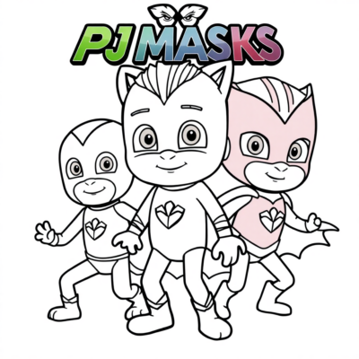 PJ Masks Coloring Book