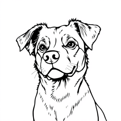 Coloring Book Dog